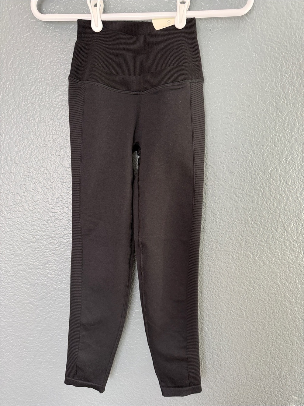 Aerie Seamless 7/8 Black High-Waist Leggings